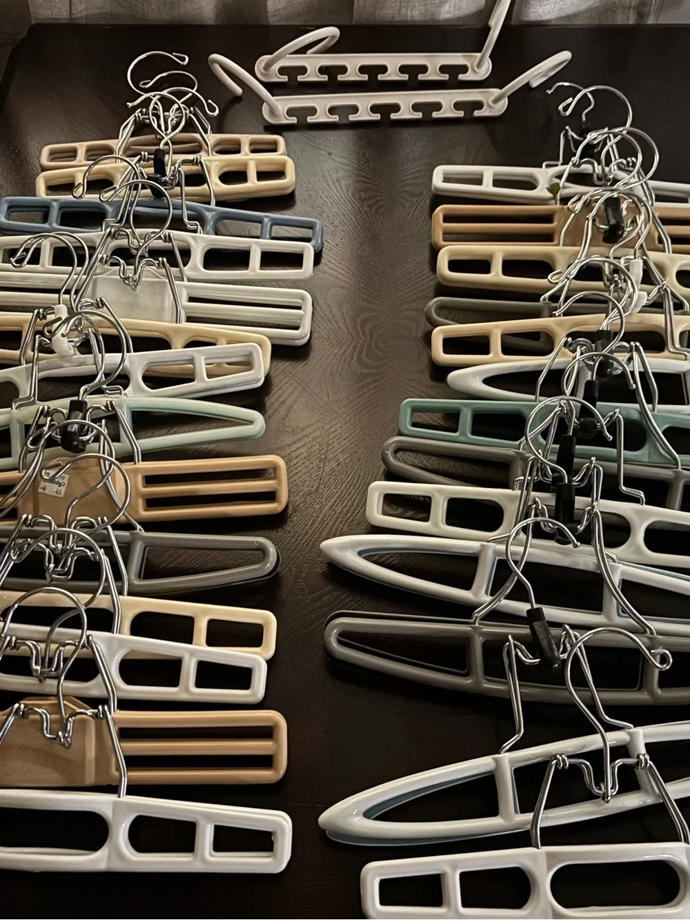41 Non-Slip Pant Hangers - Set of Assorted Colors